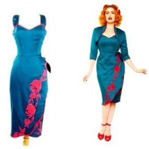 Pinup Faux Wrap Dress